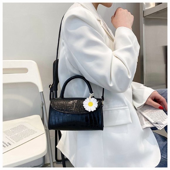 Crocodile pattern small bag new simple single shoulder bag - Picture 2 of 9